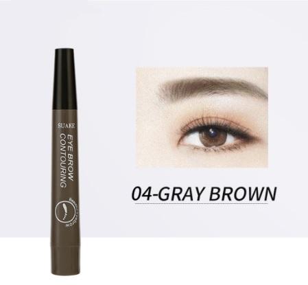 Gambar EYEBROW PEN - PENCIL PINSIL ALIS WATERPROOF - MAGIC TINT 3D 4D TATTOO - 04 Grey / Abu dari Purie id undefined Tokopedia