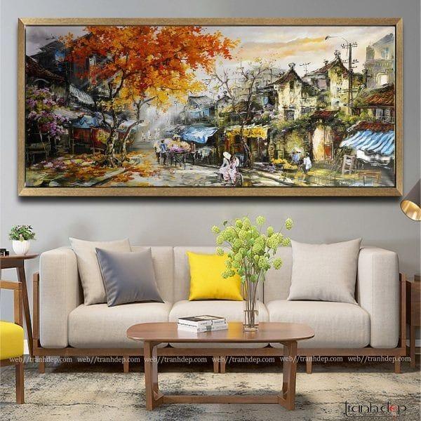 Gambar lukisan abstrak pasar | lukisan modern - b111 dari Branded shop_art undefined Tokopedia