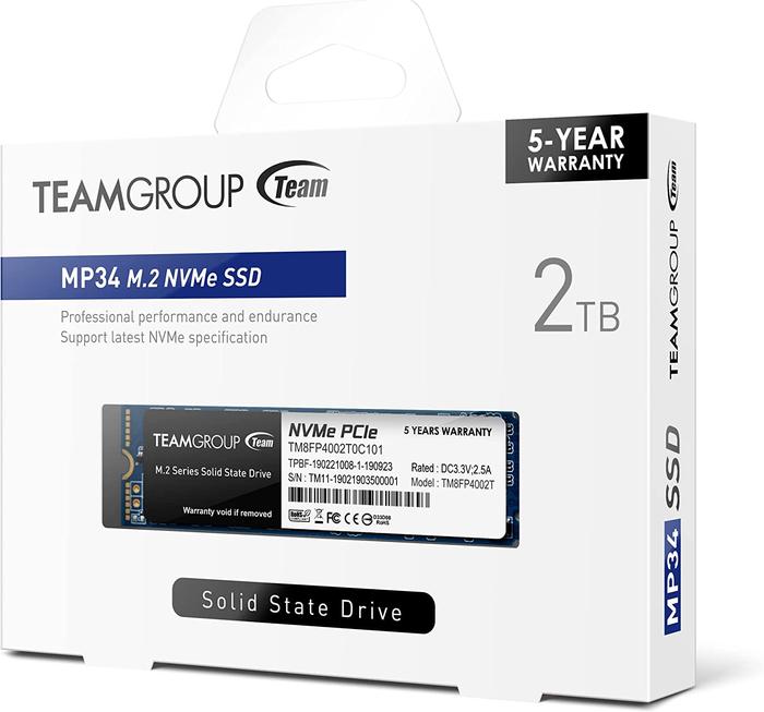 2TB SSD DRAMキャッシュ搭載 NVMe1.