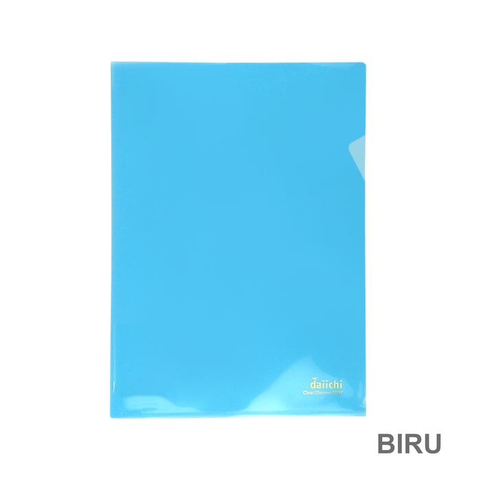 Promo Map L Map Folder Bening Clear Sleeves Classic Daiichi DCS - Biru ...