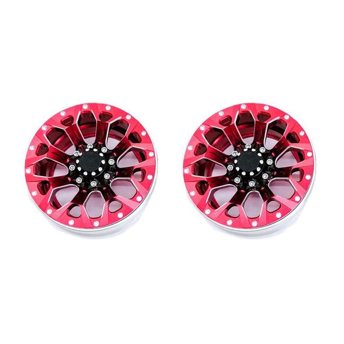Gambar Velg RC 1.9 beadlock Aluminium Alloy, 4 pcs. TRX4, Scx10. model B - Merah dari Globethrottle RC Adventure undefined Tokopedia