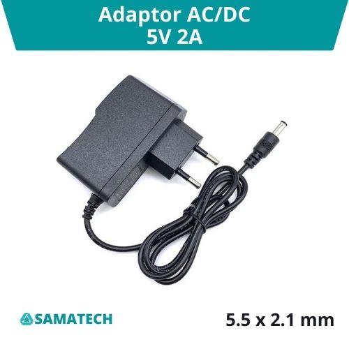 Gambar AC/DC Adaptor Converter Power Supply Adapter DC 5.5x2.1mm 5V 3V 1A 2A - 5V2A dari Samatech Solution undefined Tokopedia