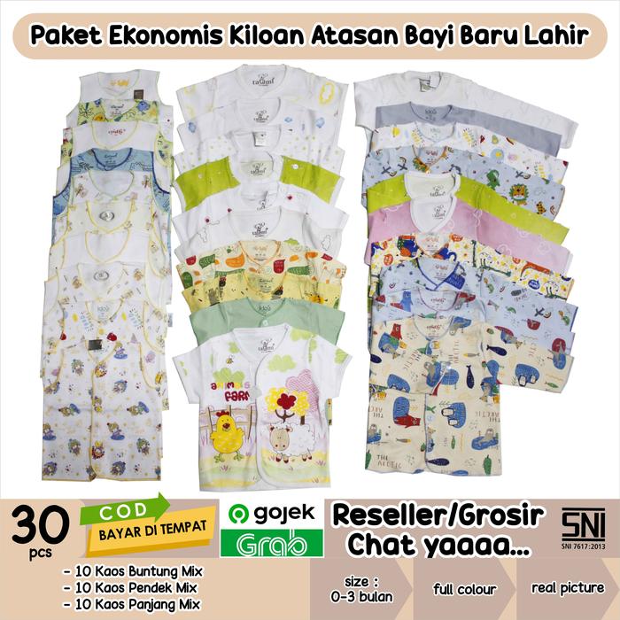Gambar GROSIR/ KILOAN/PAKET EKONOMIS BAJU BAYI ATASAN - SML, Baby Boy dari Rumah Katun Bekasi undefined Tokopedia
