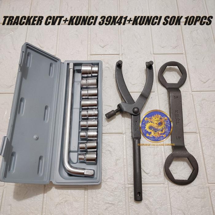 Gambar PAKET Tracker CVT TYREX+Kunci 39X41 TYREX+Kunci Sok Set 10pcs 8-24mm - PAKET TYREX dari Golden dragon_NEW undefined Tokopedia