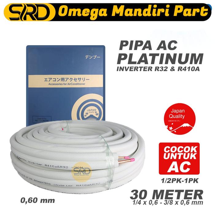 Pipa Part Term Jual PIPA AC TEBAL 0,6 DENPOO PLATINUM PER ROLL (30 METER) UNTUK 1/2PK ...