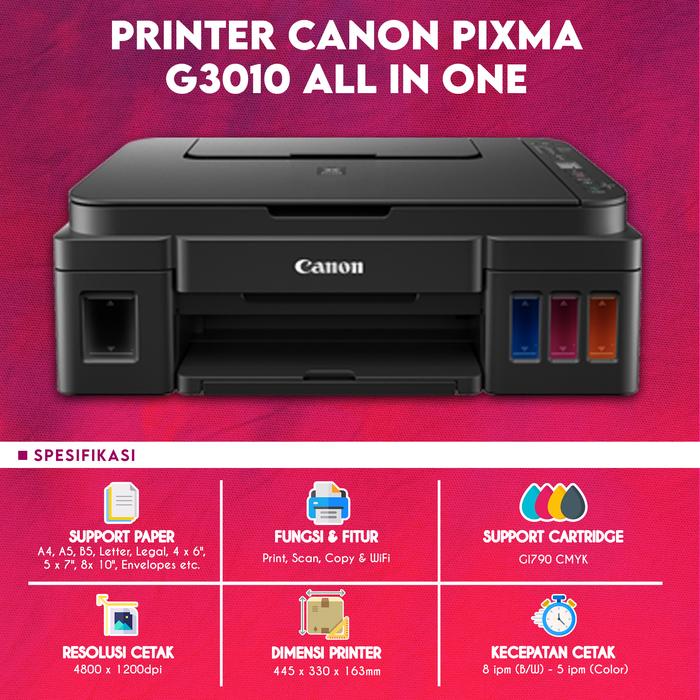 Jual Printer Canon G3010 All in One 