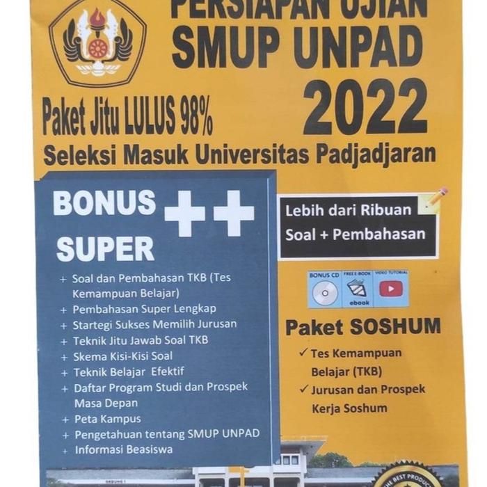Gambar Buku PERSIAPAN UJIAN MANDIRI SMUP UNPAD SOSHUM IPS 2022|TerlengkaP - -Tanpa CD dari winnershop10 undefined Tokopedia