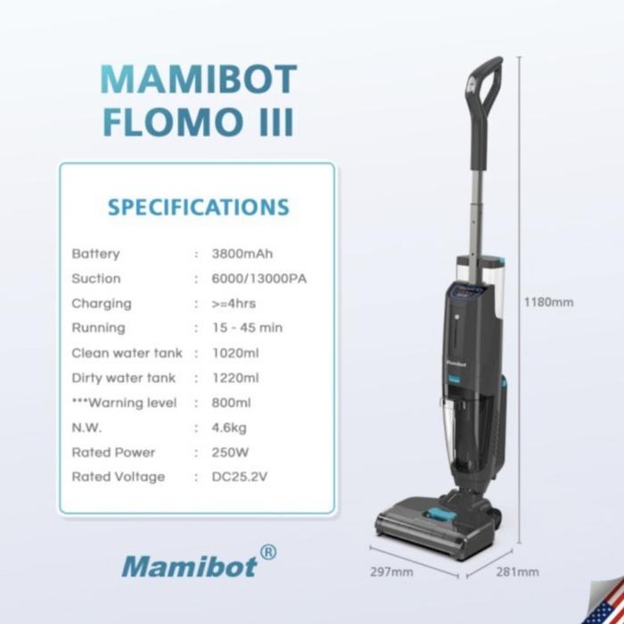 Gambar Mamibot Multifunction Cordless Floor Washer & Vacuum Cleaner Flomo dari Toko Mama Lemon undefined Tokopedia