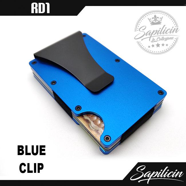 Gambar Dompet Tipis Modern Anti RFID Card Protector Pocket Wallet Premium RD1 - BLUE CLIP dari Sapilicin Le Collezione undefined Tokopedia