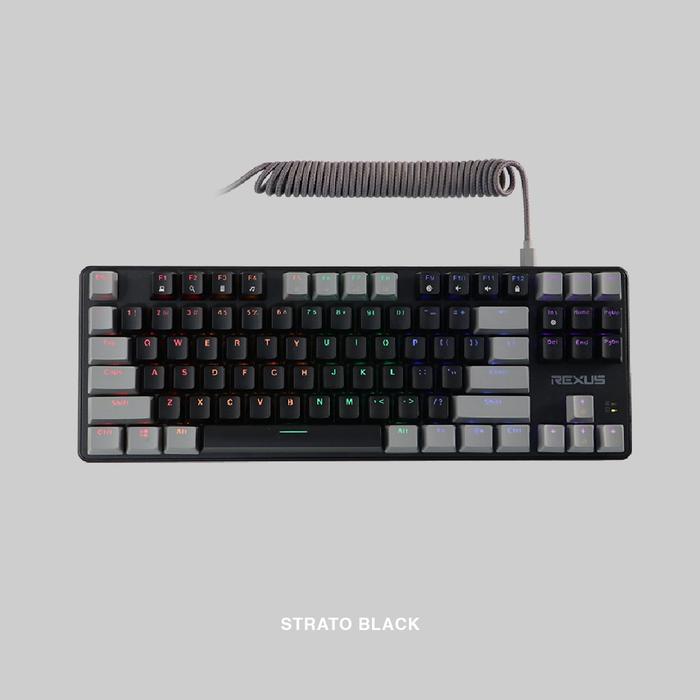 Gambar Rexus MX5.2 Mechanical Gaming Keyboard TKL Legionaire Mekanik MX 5.2 Blue Led - Strato Black, RED SWITCH dari Click & Go Tokopedia Kota Bandung Tokopedia