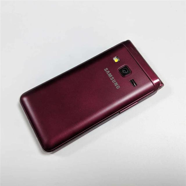 Gambar SAMSUNG GALAXY FOLDER 2 G1650 Hp Samsung Lipat Flip Android Keypad Gsi - Wine red dari Grandstoreid1 undefined Tokopedia
