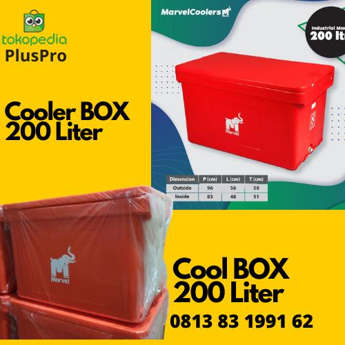 Gambar Cooler Box Ice 100 Liter MARVEL / Cool Box / Kotak Boks tempat Es - 200 L (merah) dari PlusPro undefined Tokopedia