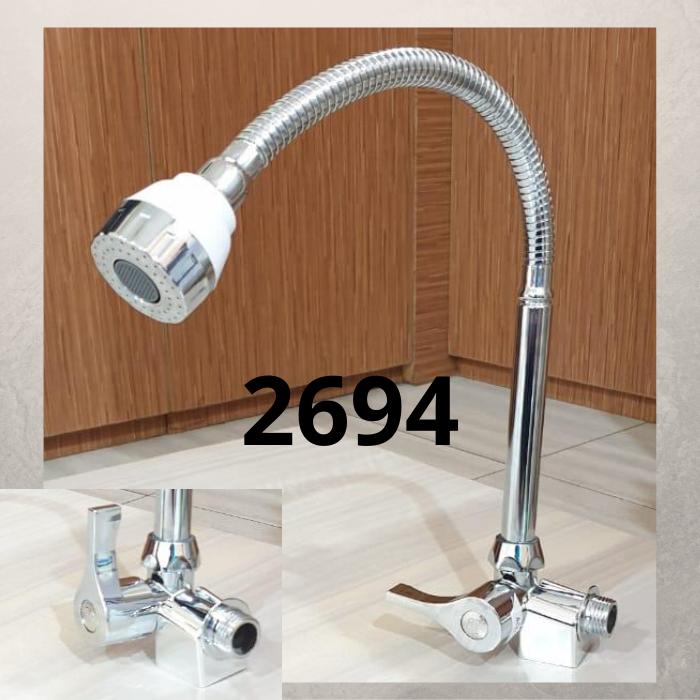 Gambar KERAN ANGSA CUCI PIRING - KRAN AIR LEHER ANGSA FLEXIBLE /DAPUR - KST Pala Putih dari BerkatSanitary undefined Tokopedia