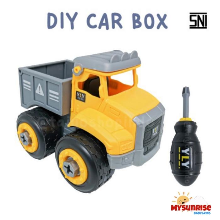 Gambar Mainan Mobil DIY Assembly Truck Bongkar Pasang Anak / Mainan Mobil Kon - Bucket dari Sunrise Toys_NEW undefined Tokopedia