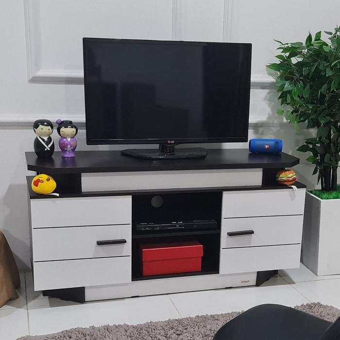 Gambar MEJA TV RAK TV BUFET TV LEMARI TV MINIMALIS RAK SUSUN CREDENZA DRAWER - 151 dari ALFATWIN undefined Tokopedia