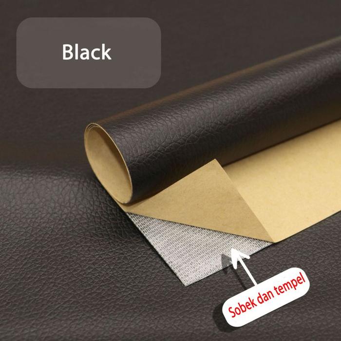 Gambar 50x137cm Sticker Kulit Sofa Stiker Furniture Sticker Leather Repair - Hitam dari Penny-Y undefined Tokopedia