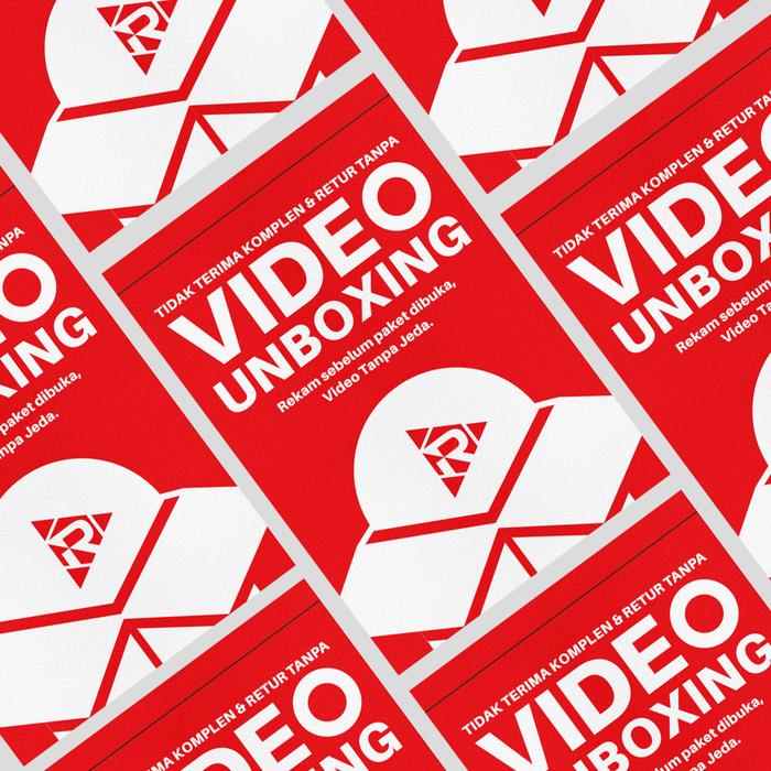 Gambar Stiker Unboxing +Fragile | Sticker Label Video Buka Paket Murah / Pack - Stiker Unboxing dari PabrikPacking undefined Tokopedia