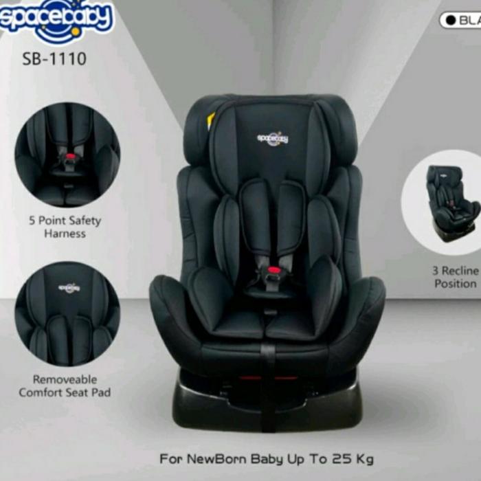 Gambar Car seat Spacebaby SB1110 - Hitam dari PEEKABOO BABY SHOP undefined Tokopedia