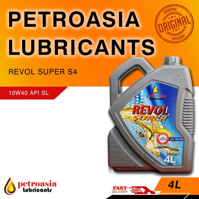 Gambar Petroasia Revol Super S-4 SAE 10W40 API-SL 4L, SNI - 4 Liter dari PetroasiaLub undefined Tokopedia
