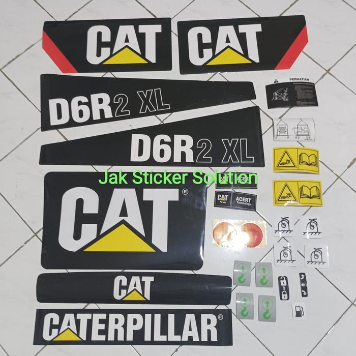 Gambar Stiker Cat D6R2 XL Sticker Dozer Caterpillar dari Sticker Alat Berat_NEW undefined Tokopedia