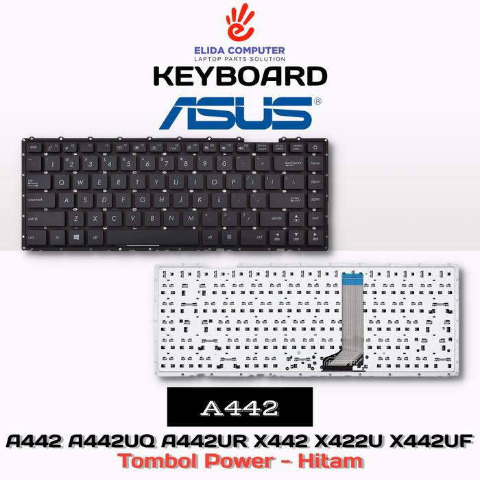 Gambar Keyboard Asus A442 A442U X442 X442U X442UA A442UF A442UQ A442UR X442UR - Hitam dari ElidaComputer undefined Tokopedia