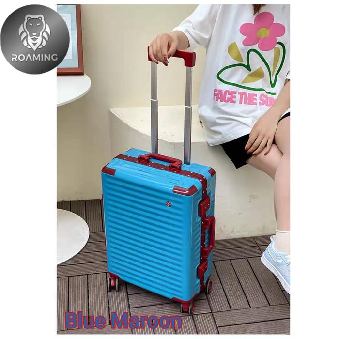 Gambar 20-24' Koper Bagasi Koper Cabin Koper Import Koper Luggage T002 - Blue Maroon, 24 dari Roaming Koper undefined Tokopedia