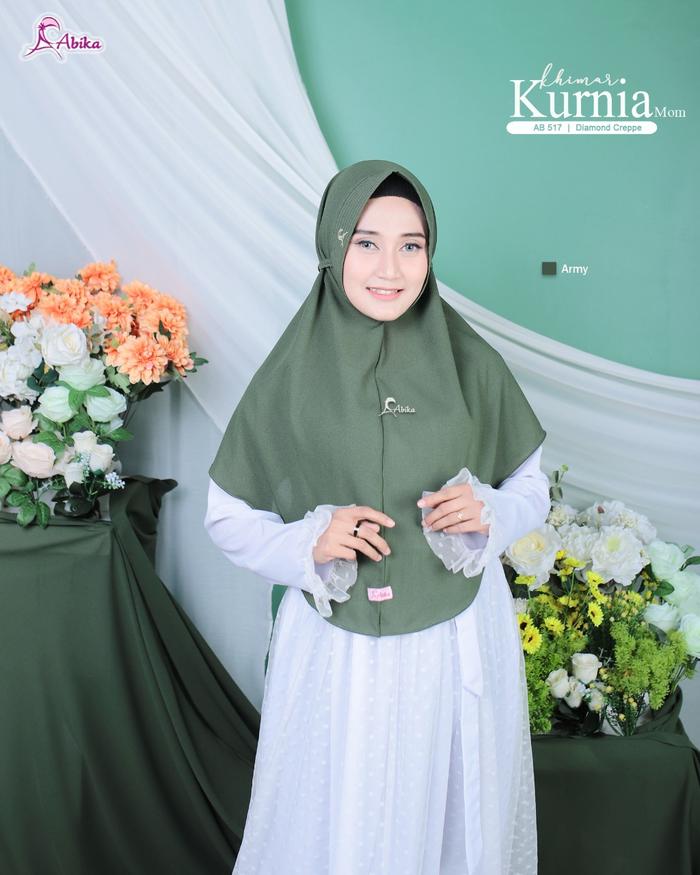 Gambar KURNIA MOM khimar by abika hijab bahan diamond crape - army dari elzami undefined Tokopedia
