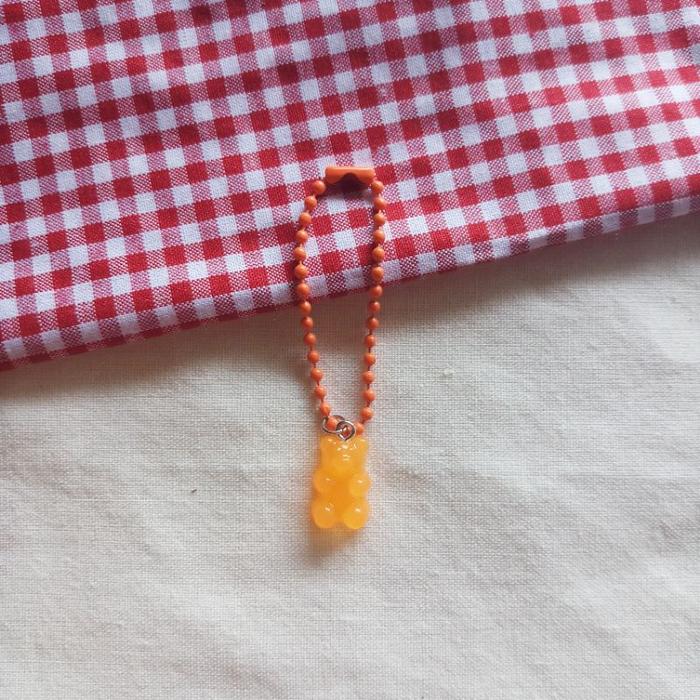 Gambar Gummy Bear Keychain Pendant Cute Gantungan Kunci Lucu Aesthetic-MS0039 - Orange dari milostuff_id undefined Tokopedia