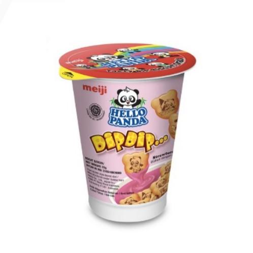 Gambar Hello Panda Cup 20gr - Biskuit Stick / Dip Dip Coklat / Strawberry - Dip Strawberry dari sertamart undefined Tokopedia