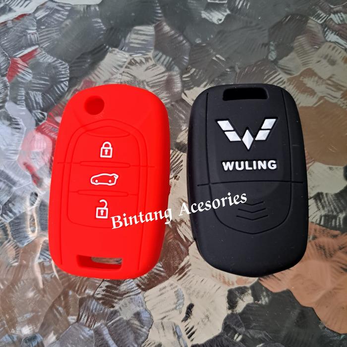 Gambar Sarung Kunci Remot Mobil Wuling CONFERO silicon Kunci CONFERO Karet - silicon merah dari bintang acessories undefined Tokopedia
