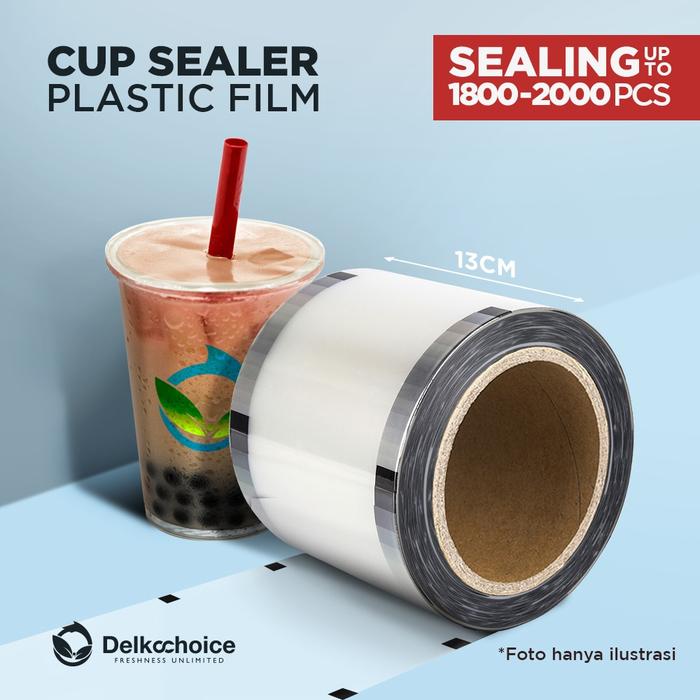 Gambar Plastik Lid Cup Sealer 2000pcs/Tutup Gelas Plastik Roll/Seal Press - Polos, 2000pcs dari Aneka Bungkus undefined Tokopedia