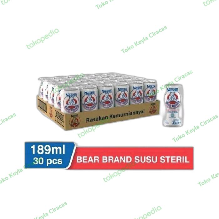 Gambar Bear Brand Susu Steril Susu Beruang [189 mL/ 1 pack isi 30] dari Toko Tamansari Jakarta undefined Tokopedia