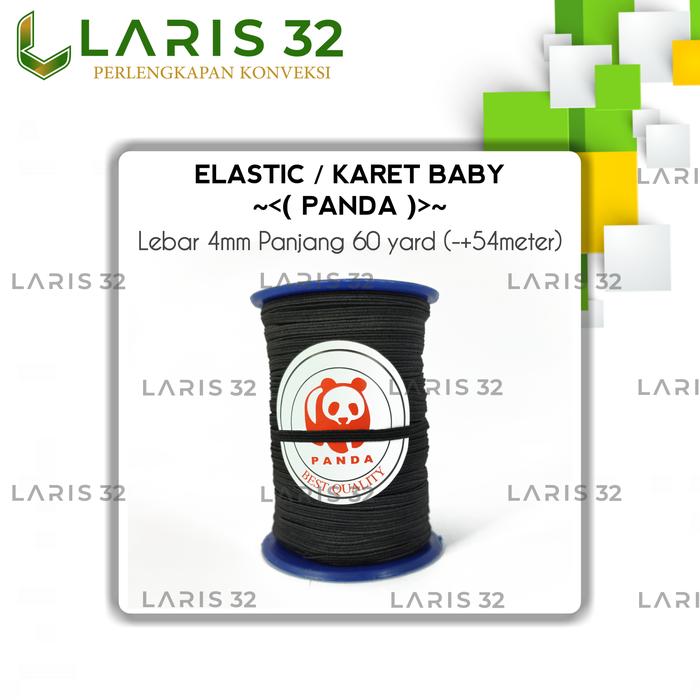 Gambar Elastik P4 Panda 170 gr - Hitam dari Laris 32 Perlengkapan Konveksi undefined Tokopedia