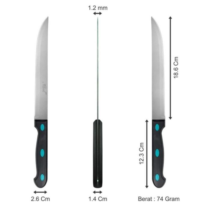 Gambar Ideal ID 105 Pisau Dapur Utility Knife Stainless Steel - Ideal 102 dari Mitraaren undefined Tokopedia