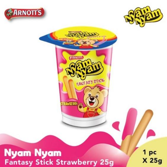 Gambar Nyam Nyam Cup Fantasy Stick 25gr Chocolate / Strawberry - Bubble Stroberi dari sertamart undefined 5 Tokopedia