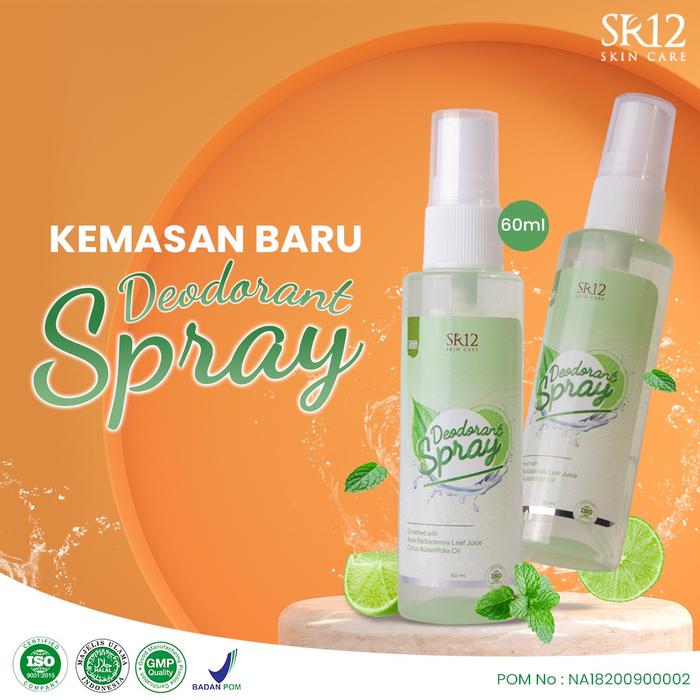Gambar Deodorant Spray SR12 Deodoran Pencerah Penghilang Bau Badan Ketiak - Reguler dari sr12jaktim undefined Tokopedia