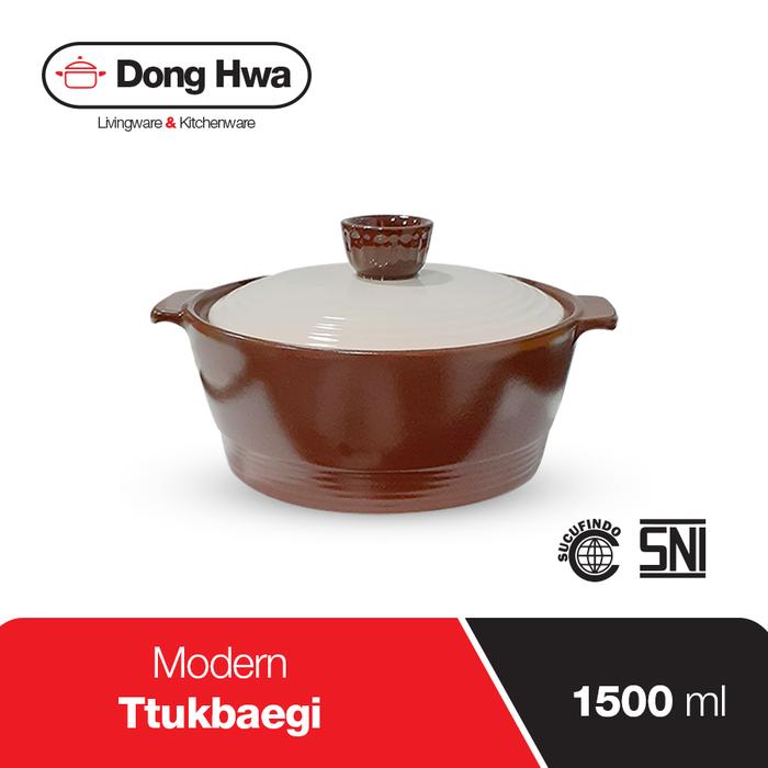 Gambar Dong Hwa Modern Ttukbaegi Panci Keramik 1500ml dari Dong Hwa Indonesia undefined Tokopedia