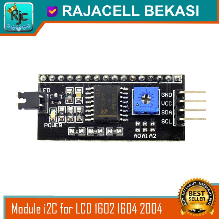 Gambar LCD 1602 16x2 for Arduinoo ESP8266 ESP32 STM32 Pico i2C PCF8574 ii2 - i2C Module dari Rajacell Bekasi undefined Tokopedia