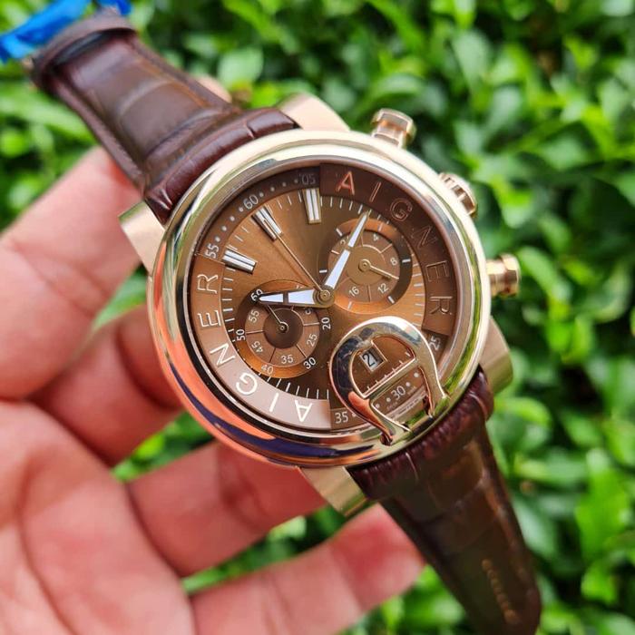 Chronograph A37500 Aigner Jual Ready Stock Jam Tangan Wanita