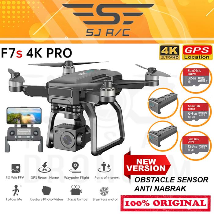 Gambar BEYONDSKY SJRC F7 DRONE SPECIAL EDITION GPS 3KM 3-AXIS GIMBAL 4K - SJRC F7, 1 BATT STANDARD dari Kamera Gadget Official undefined Tokopedia