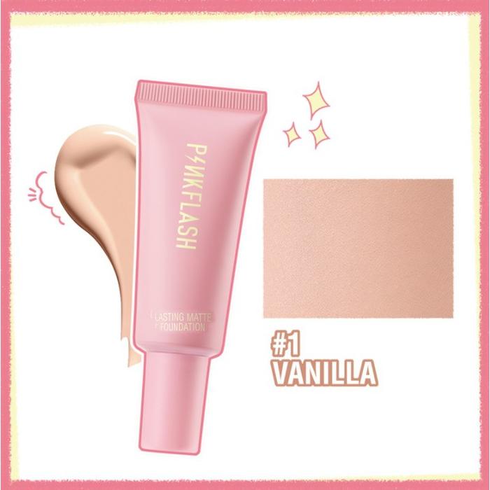 Gambar PINKFLASH Lasting Matte Foundation Full Coverage - 01. Vanilla dari Echa Cosmetic undefined Tokopedia