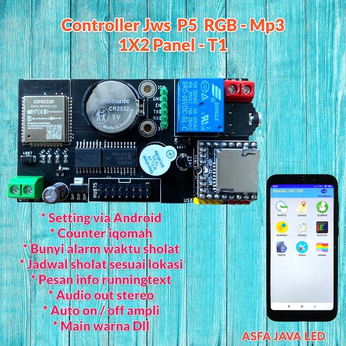 Gambar CONTROLLER JWS P5 RGB - MP3 - 1X2PANEL - T1 dari ASFA DIGITAL LED undefined Tokopedia