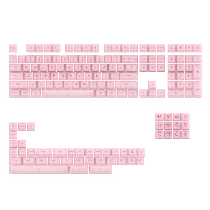 Gambar Akko ASA Clear (155-Key) - Keycap Set - Merah Muda dari mog id undefined Tokopedia