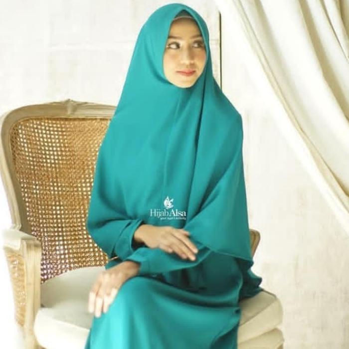 Gambar Hijab Alsa Khimar Anita New Size L-XL Jilbab Jumbo - Dusty Pink, L dari Warna-warni Hijabku undefined 5 Tokopedia