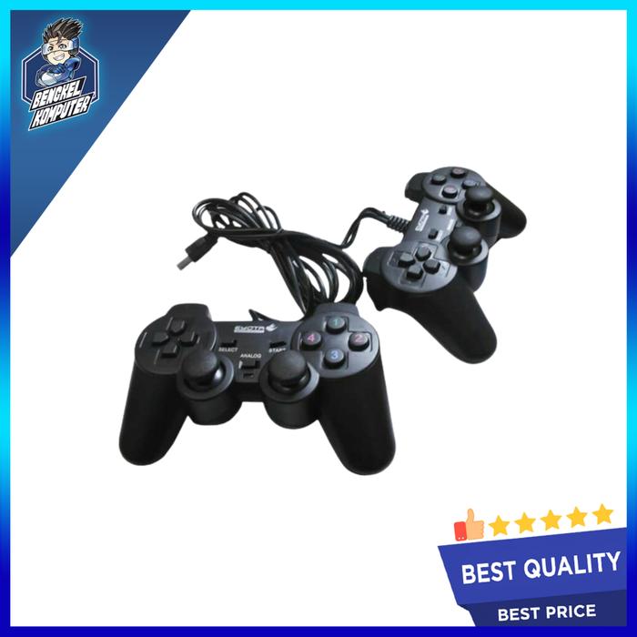 Gambar GAMEPAD DOUBLE HITAM EYOTA dari bengkelkomputerptk undefined Tokopedia