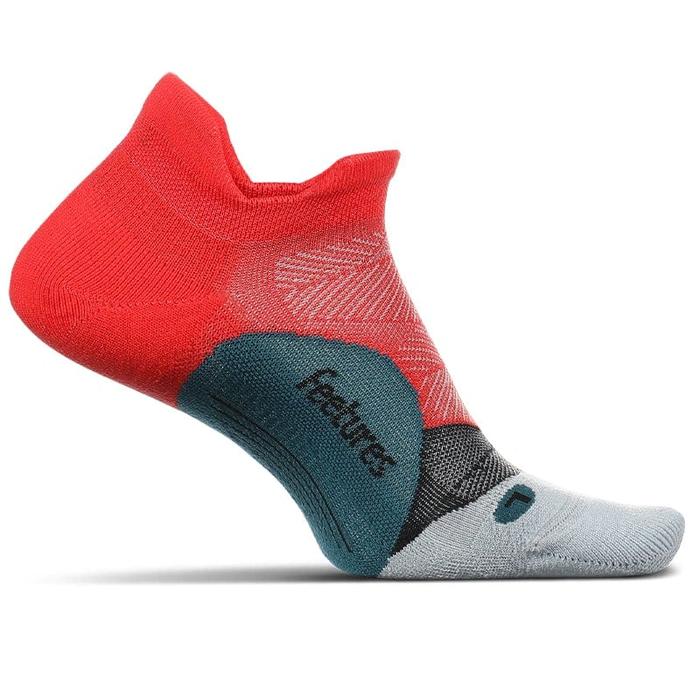 Gambar Feetures Socks Elite Max Cushion No Show Tab Socks - Racing Red - M dari Moira Fit undefined Tokopedia