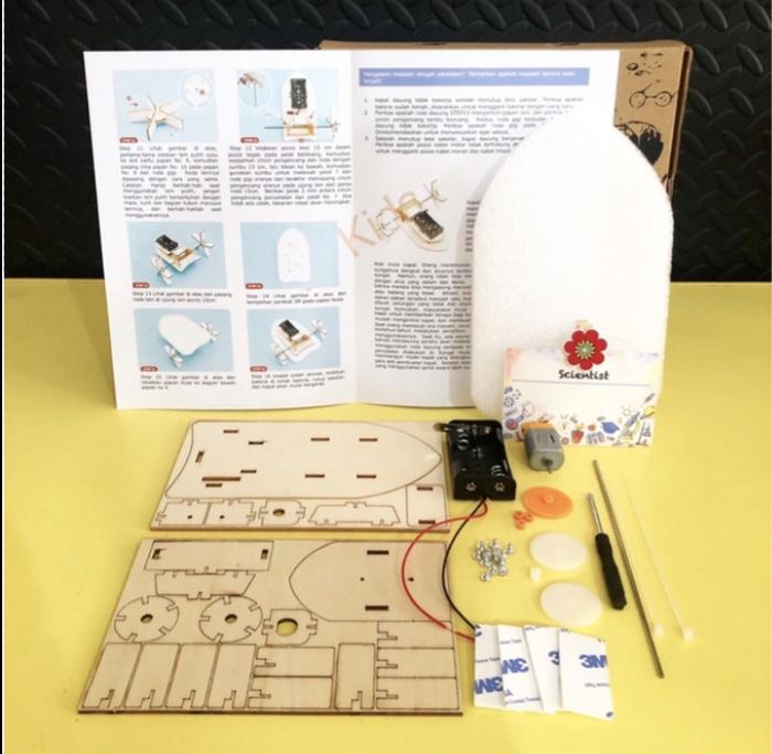 Gambar Science project vjkids diy kapal kincir mainan edukasi anak - kpl kincir saja dari VJKids undefined Tokopedia