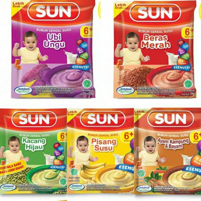 Gambar SUN & Mpasi Bubur Sereal Sachet Bayi - SUN Beras Merah dari DEOBABYSTORE undefined Tokopedia