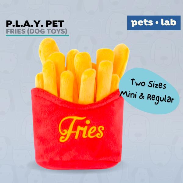 Gambar P.L.A.Y. Pet Play American Classic Plush Dog Toy Anjing Fries Squeak - Mini dari Pets Lab undefined Tokopedia