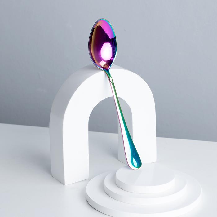 Gambar Sendok Makan Stainless Steel Sendok Hotel Spoon Premium Cafe Cutlery - Rainbow dari Conalli undefined Tokopedia